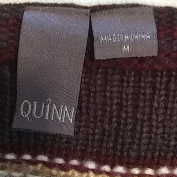 QUINN◼ NORDIC KNITTED OPEN FRONT CHUNKY CARDIGAN - Picture 4 of 5